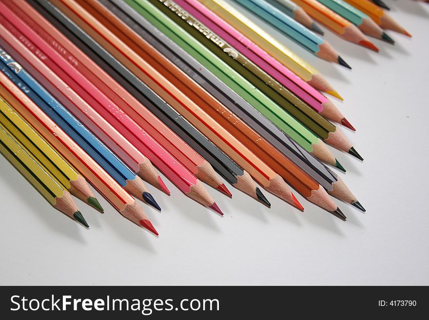 A Bunch Of Color Pencil