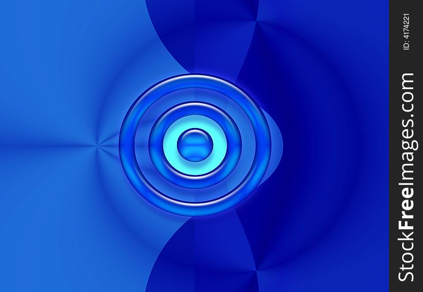 Blue Background With A Circle
