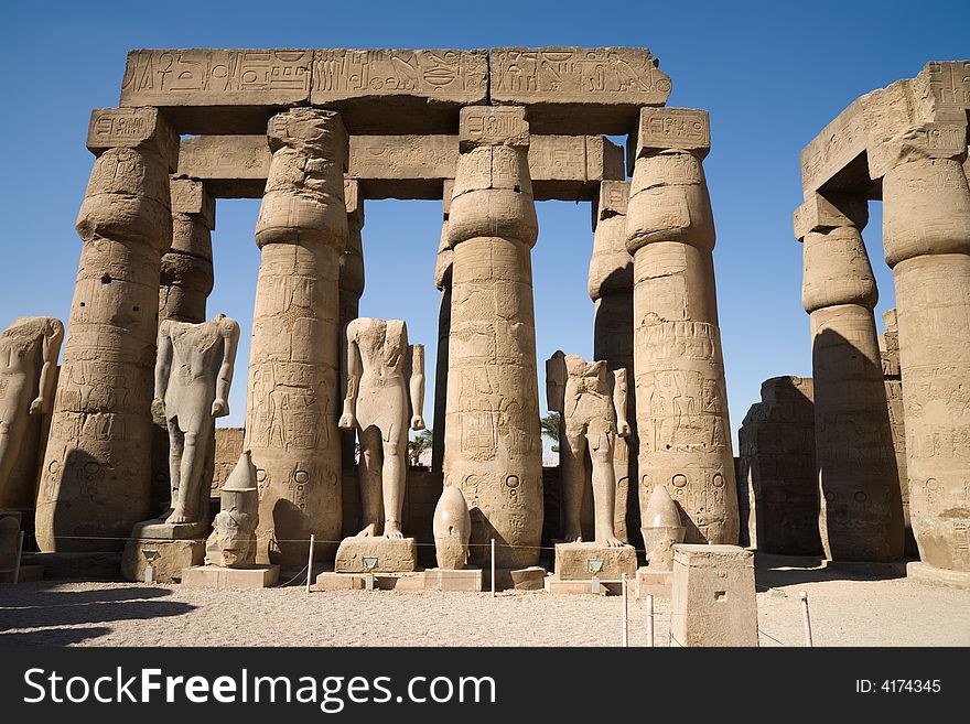 A photo of Karnak temple in luxor, Egypt. A photo of Karnak temple in luxor, Egypt