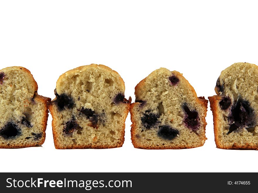 Fresh wild blueberry mini muffins