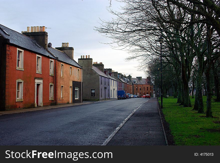 Old street in a town called Wick Scotland