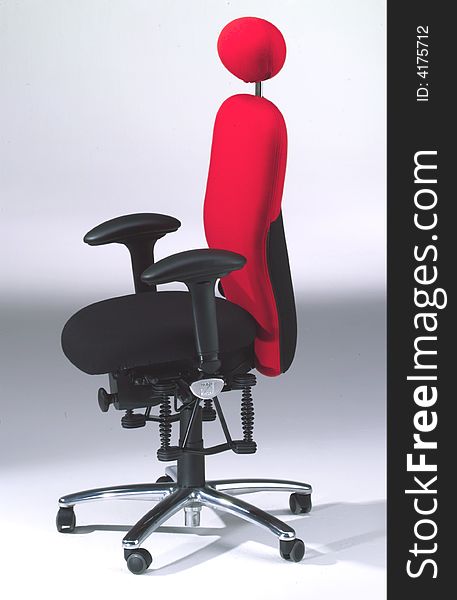 Business chair red with red background