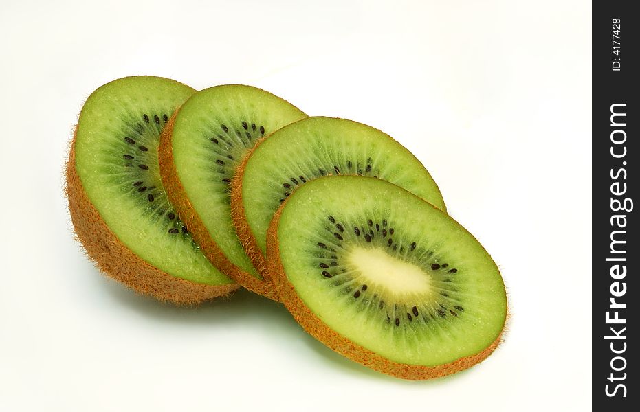 Fresh sliced kiwi