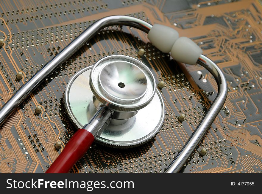 Stethoscope And Circuit Board