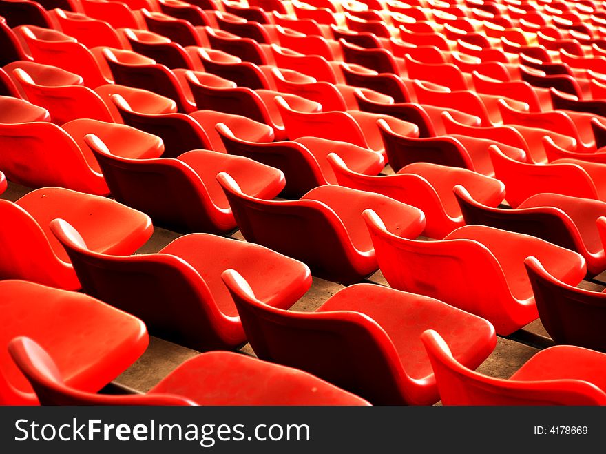 Parellel curves and waves of stadium seat chairs. Parellel curves and waves of stadium seat chairs.