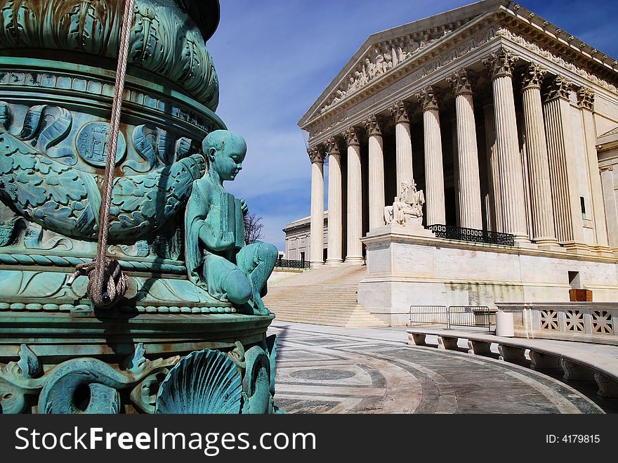 The Supreme Court of the United States in Washington DC. The Supreme Court of the United States in Washington DC.