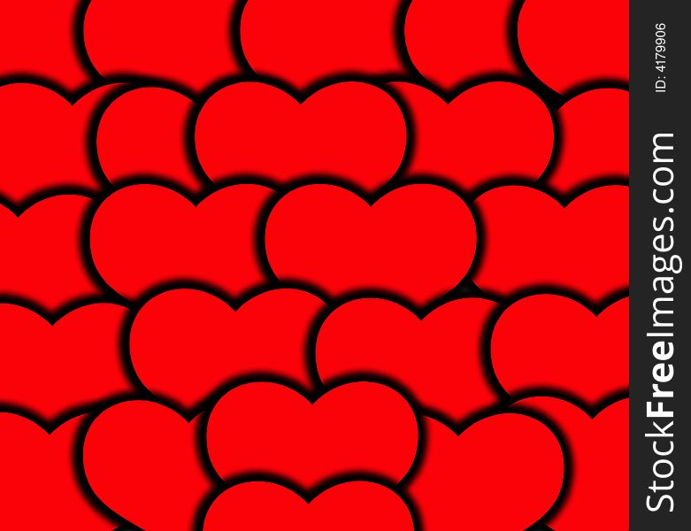 An image of a set of heart symbols, it would be good for images involving romantic concepts and valentines day. An image of a set of heart symbols, it would be good for images involving romantic concepts and valentines day.