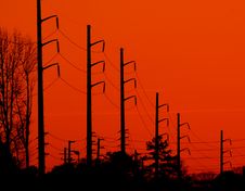 Powerful Sunset Royalty Free Stock Image Powerful Sunset Royalty Free Stock Image