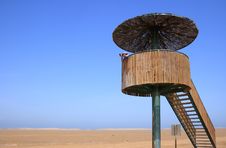 Birdwatching Tower (Punta Del Fangar, Spain) Royalty Free Stock Images Birdwatching Tower (Punta Del Fangar, Spain) Royalty Free Stock Images