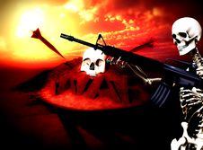 War Skeleton War Background 3 Stock Image War Skeleton War Background 3 Stock Image