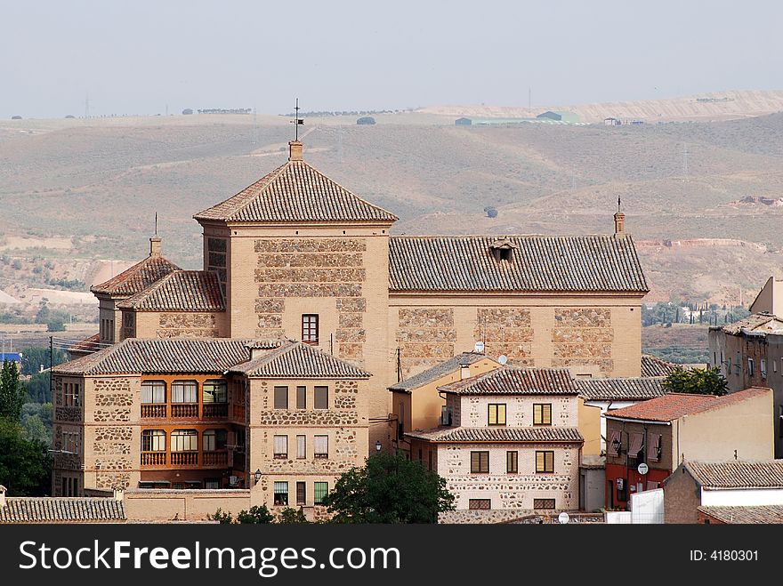 The view of building in Toledo. The view of building in Toledo