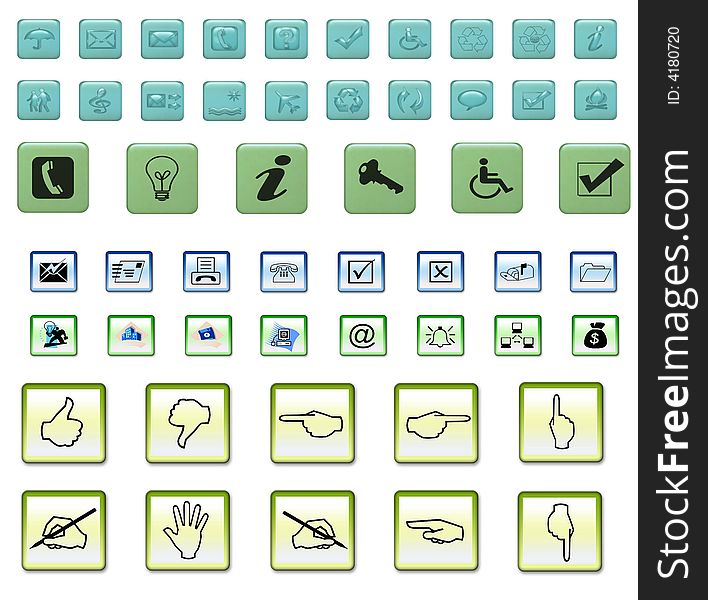 Miscellaneous  web  business and office icons. Miscellaneous  web  business and office icons