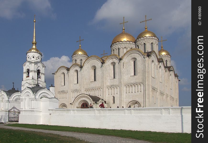 Uspenskiy cathedral in Vladimir  12-th century in Russia