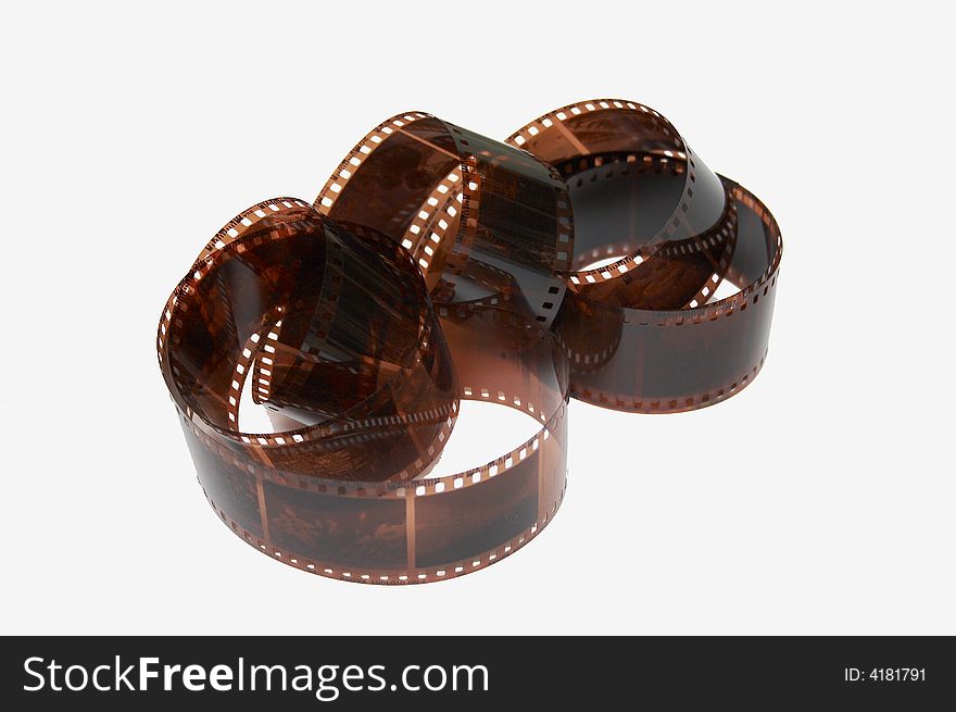 35mm film for 35mm camera isolated on the white ground