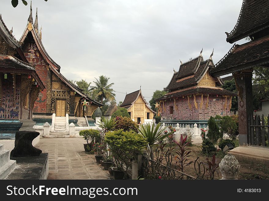 Templels in  luang prabang lao. Templels in  luang prabang lao