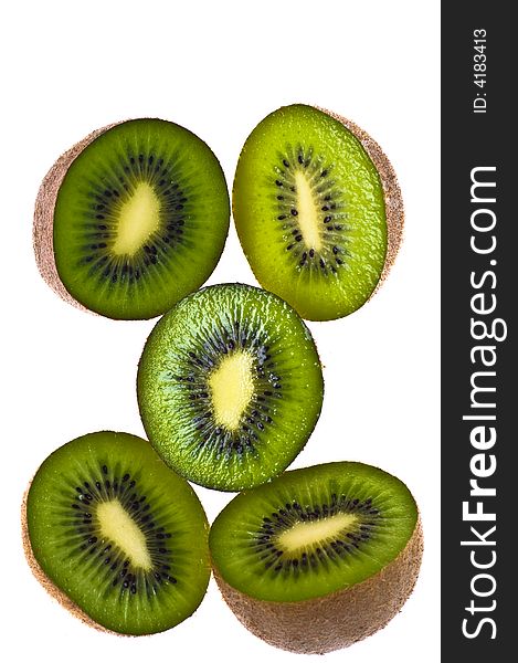 Nutritious Chopped Kiwi Fruit