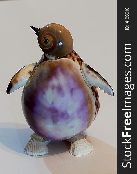 Penguin Made From Shell