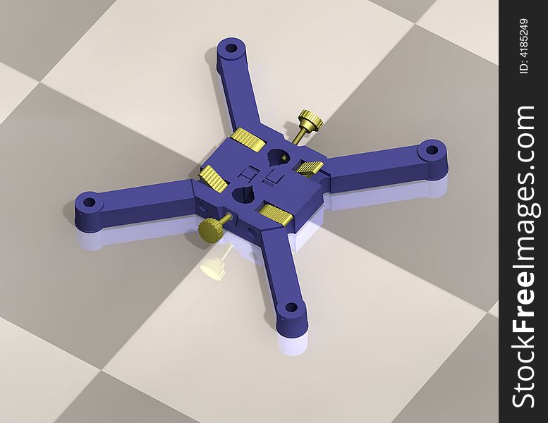 The three-dimensional (3D) support base for student experiments, no further support parts like table clamps or barrel bases are required