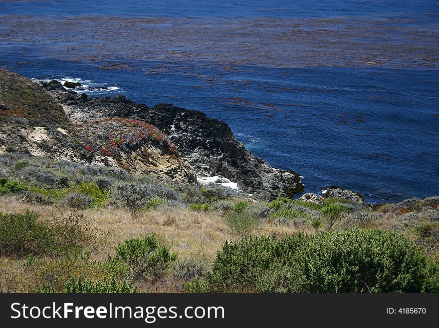 Ocean Scene in Big Sur, California