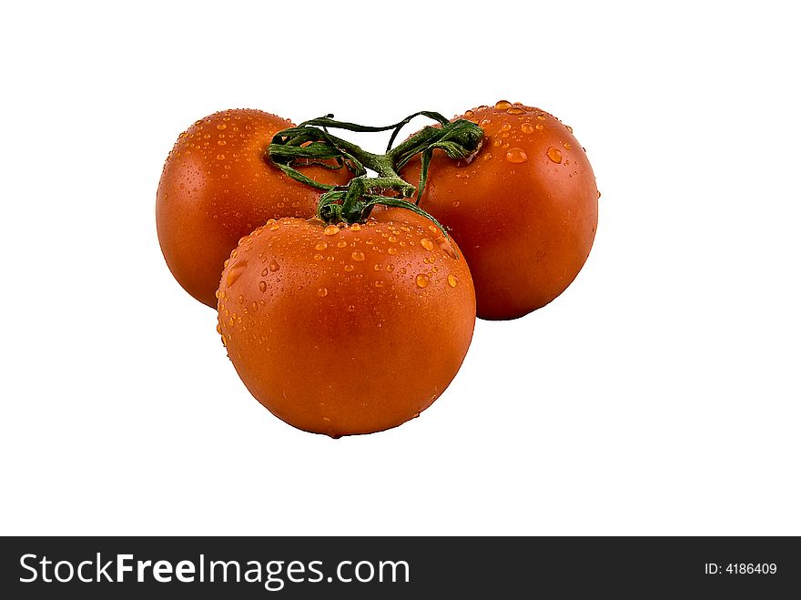 Three Red Tomatos