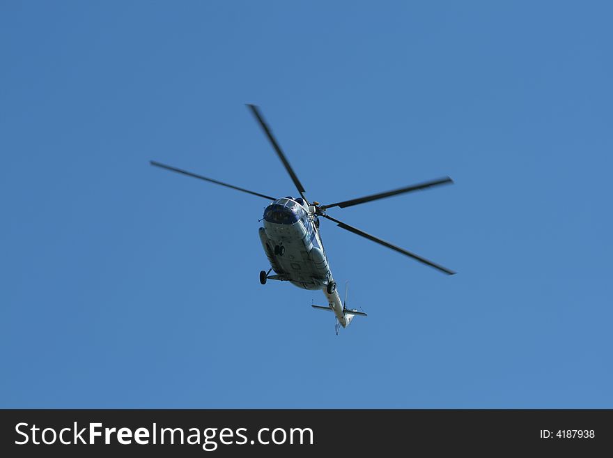 Russian Helicopter Mi-8 In Flight