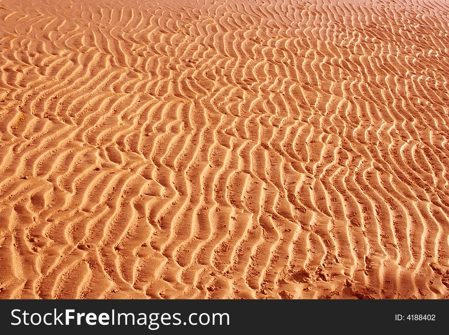 Red hot sand in Egypt