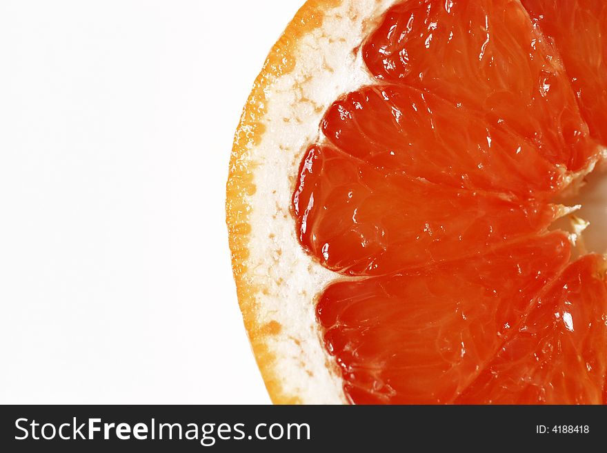 A slice of grapefruit, a slice of good health.