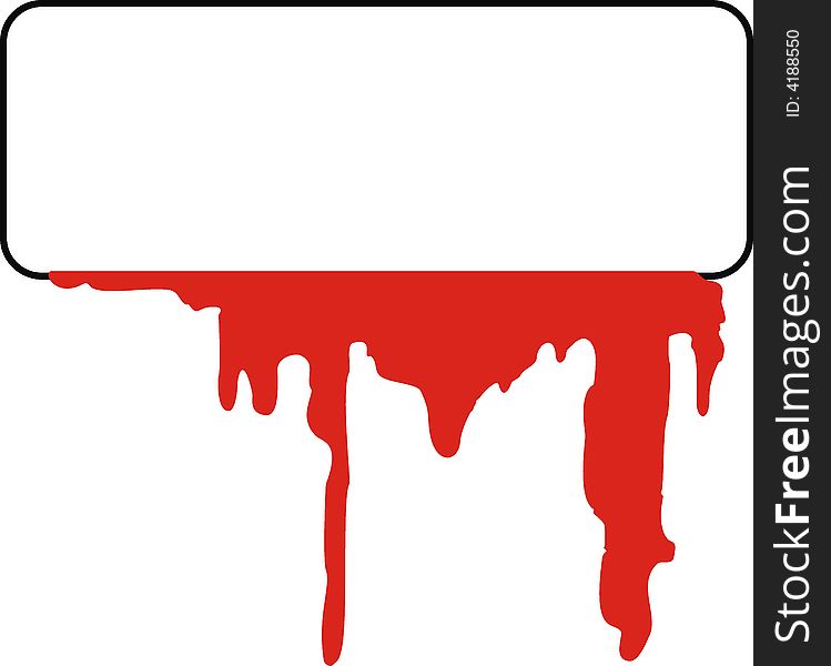Blank frame with blood, vector format very easy to edit. Blank frame with blood, vector format very easy to edit