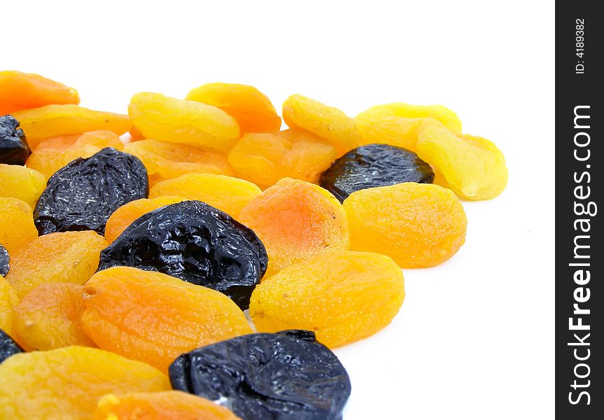 Dried Apricot And Black Plum Fruits