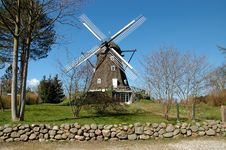 Old Danish Windmill Royalty Free Stock Image Old Danish Windmill Royalty Free Stock Image