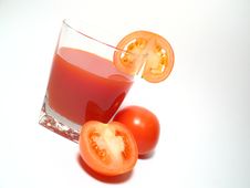 Tomatos Juice Stock Photo