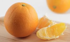 Slice And Orange Stock Photography Slice And Orange Stock Photography