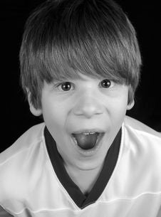 Boy In Shock Royalty Free Stock Images
