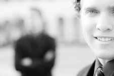 Businessmen With Smile Stock Images