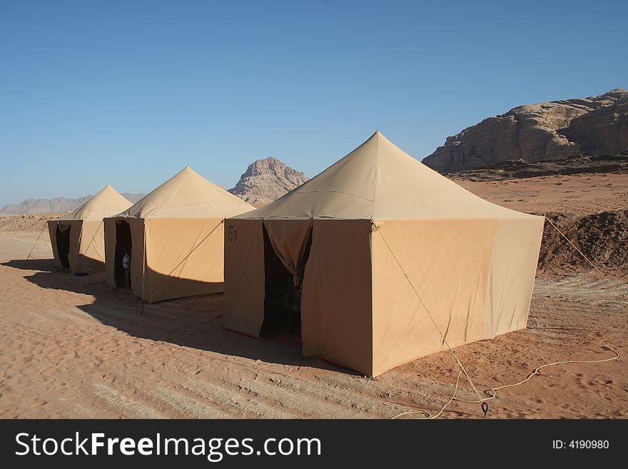 Camp in wadi Rum - Jordan