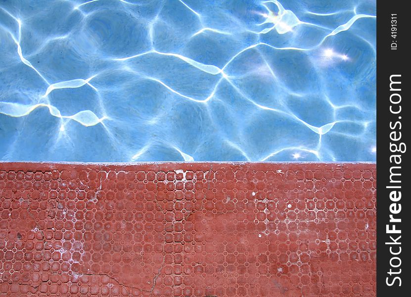 Clear water in swimming pool