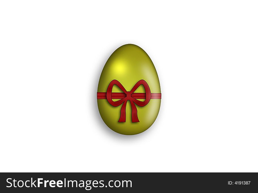Isolated photo of easter egg