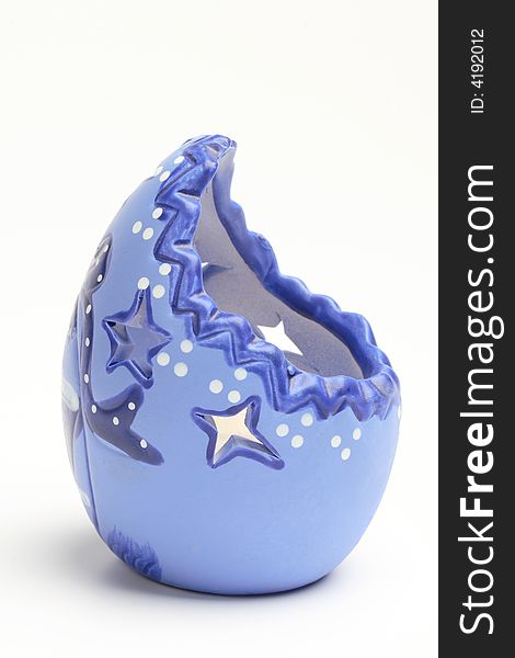 Ceramic Easter Egg - Candlestick