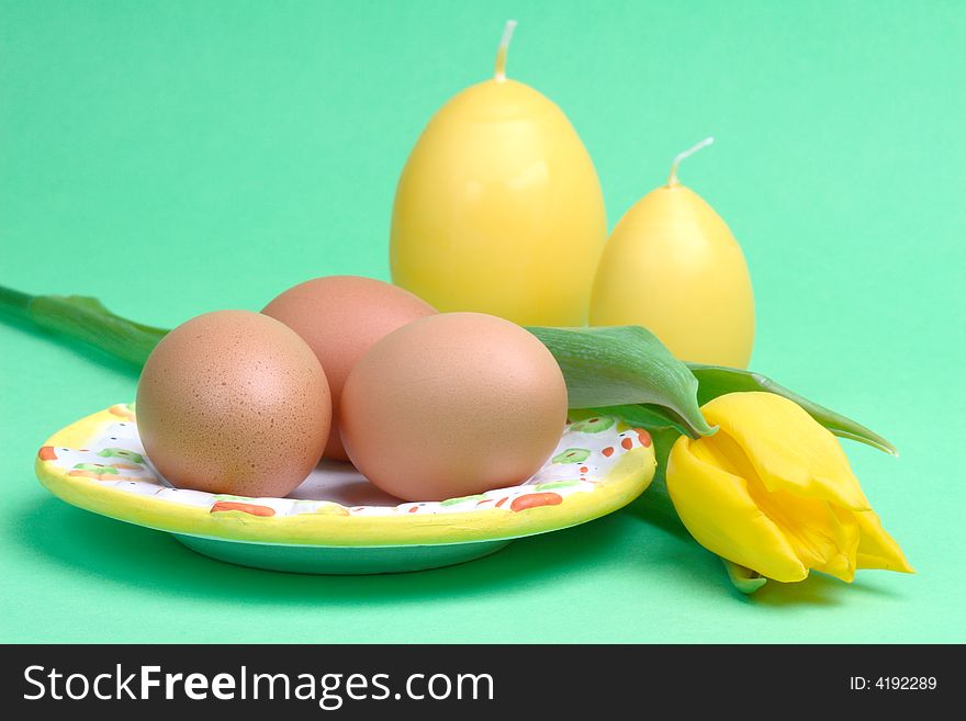 Eggs And Tulip