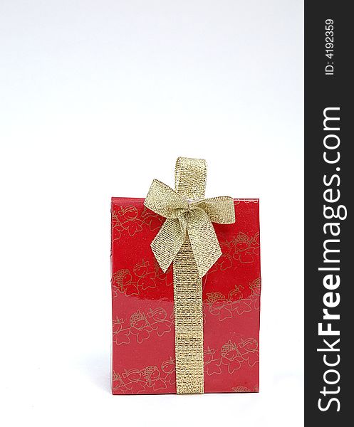 Red Gift - isolated
in the white background and. Red Gift - isolated
in the white background and