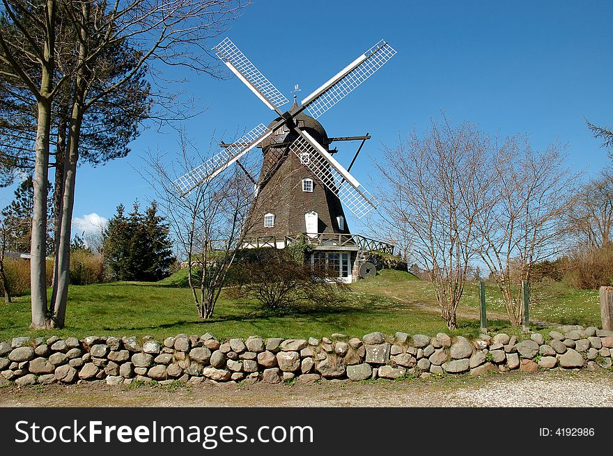 Old Danish windmill