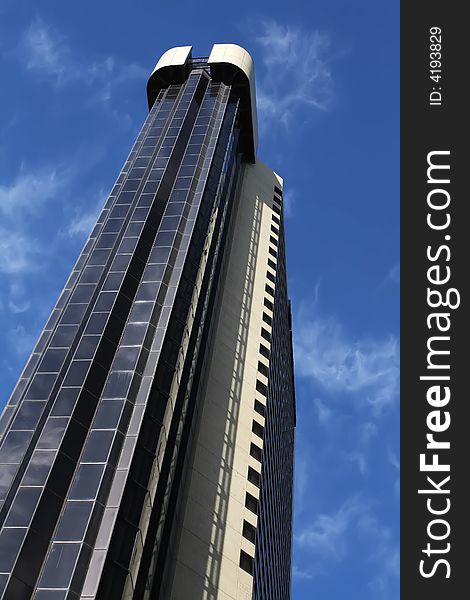 Modern skyscraper and office block