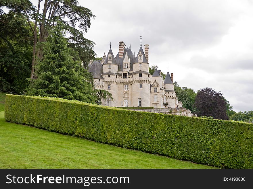 Chateau UsseÌ, Loire Valley, France.