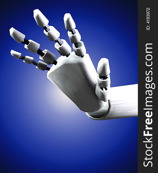 A conceptual image of a robot hand, it would be good for technology concepts. A conceptual image of a robot hand, it would be good for technology concepts.