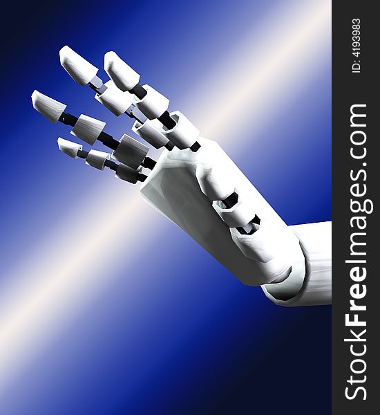 A conceptual image of a robot hand, it would be good for technology concepts. A conceptual image of a robot hand, it would be good for technology concepts.