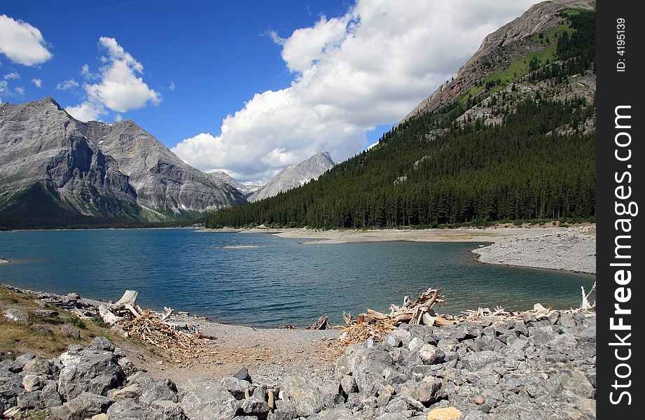 Kananaskis Upper Lake, Canadian Rockies, Alberta. Kananaskis Upper Lake, Canadian Rockies, Alberta