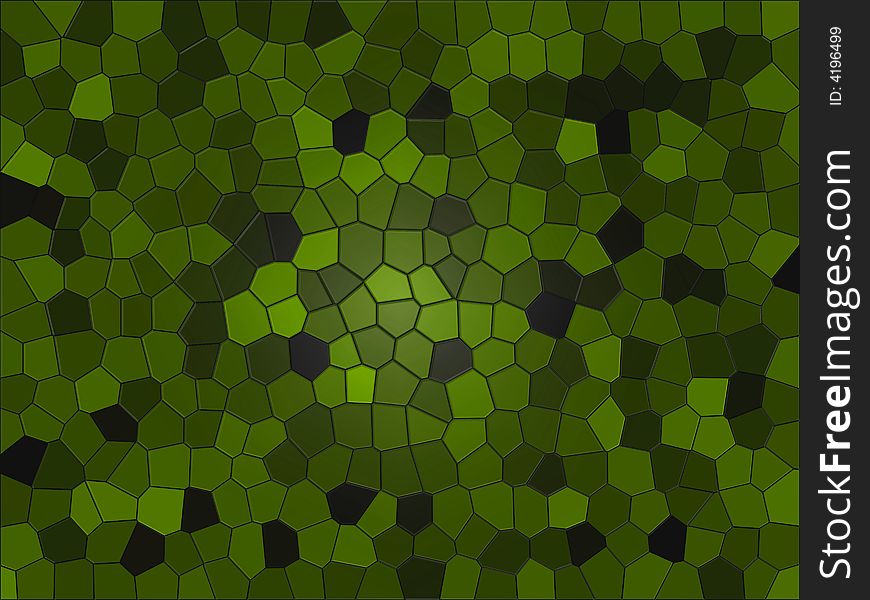 Texture of mosaic green color