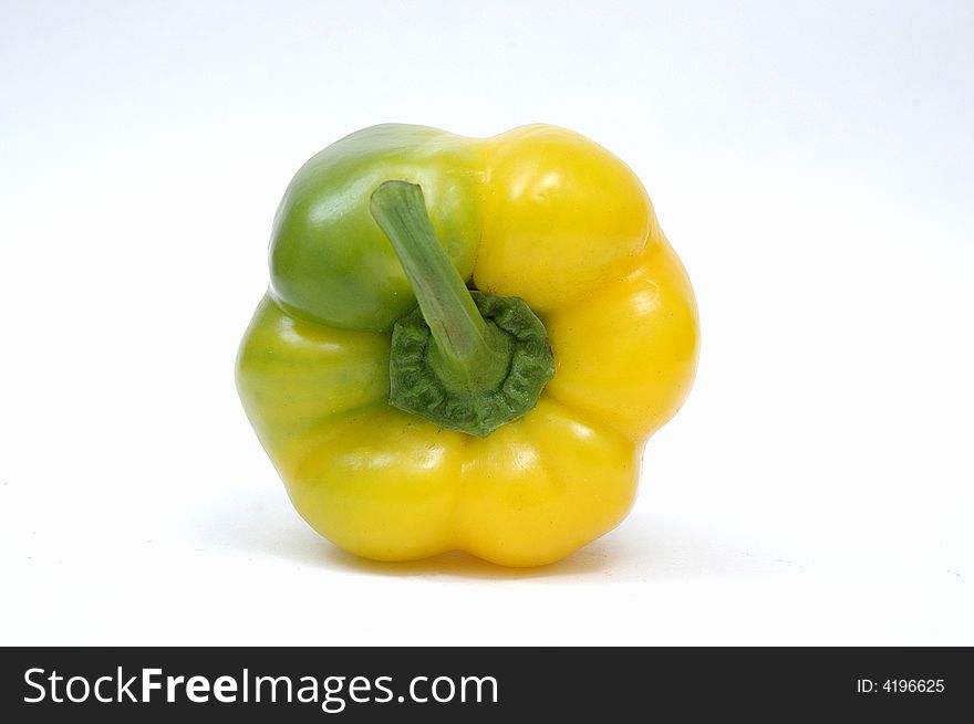A capsicum on the white background. A capsicum on the white background