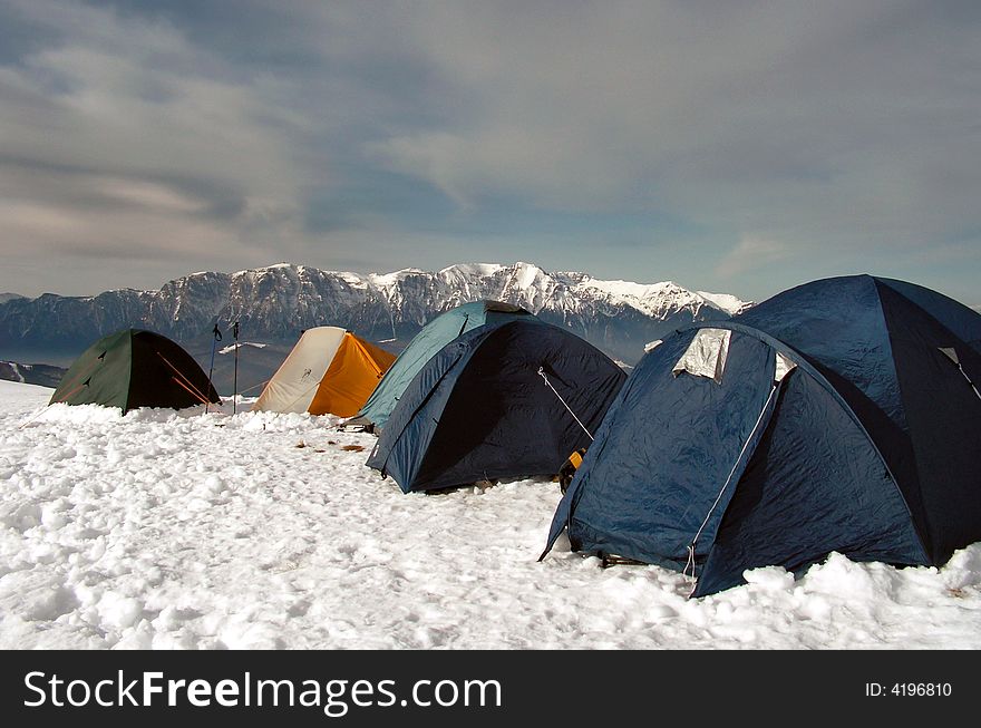 Tents in the wind (Carpathian)