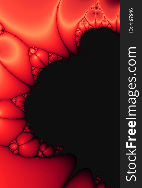 Red Blood Cells Digitally Generated Fractal Background. Red Blood Cells Digitally Generated Fractal Background